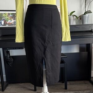 Halogen Classic Black Pencil Skirt